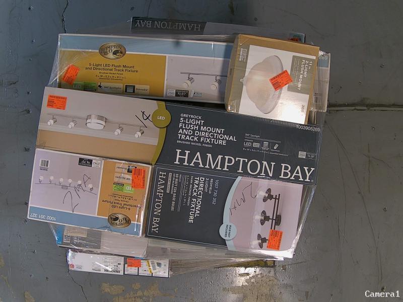 Lighting & Electrical - Hampton Bay, GE, Commercial Electric, HDC - Est Retail $10,339- 3plts
