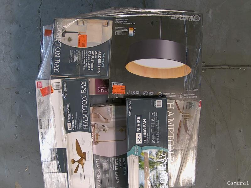 Lighting & Electrical - HDC, Artika, Hampton Bay, Hunter, GE - Est Retail $7,685- 2plts