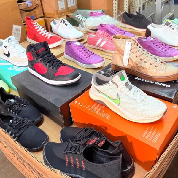 Bulk Lot of 200 Mixed Brand Sneakers Men's & Women's MSRP $15,000
