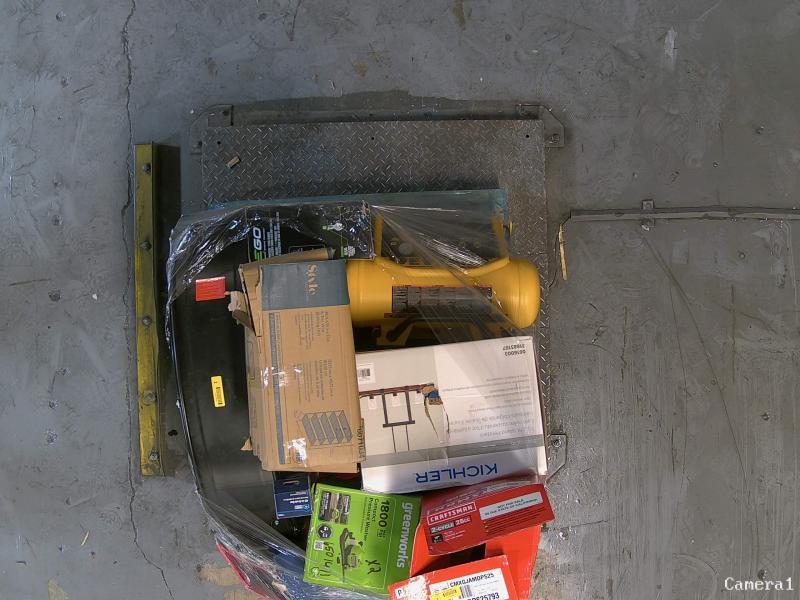 General Merchandise - Dewalt Horizontal Air Compressor, Kichler Barrington Kitchen Island Light - MSRP $3,534