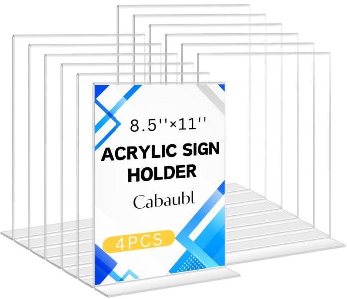 Office Products - Cabaubl Acrylic Sign Holder, Better Office Products Portfolios, Vision Bulletin Board - MSRP $3,243