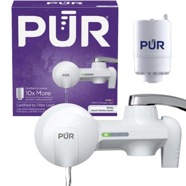 Home - PHINOX Ice Cube Tray with Lid and Bin, PUR Horizontal Faucet Mount Water Filtration System - MSRP $1,080