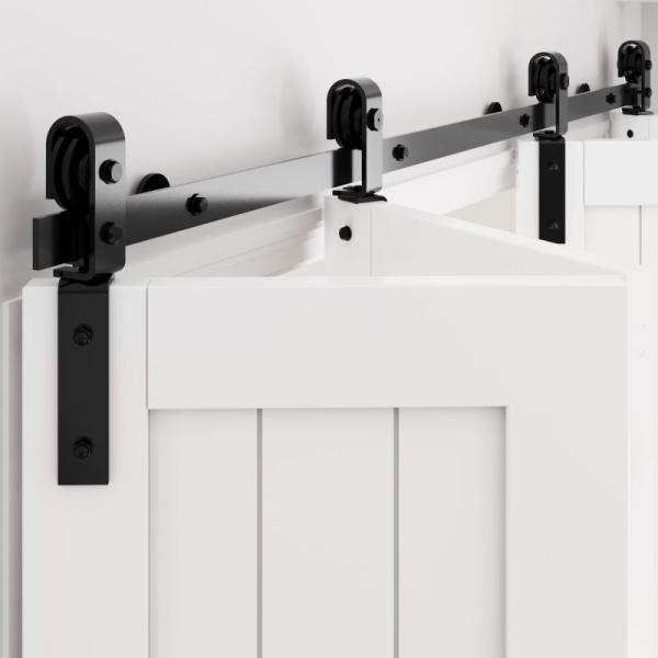 Home Improvement - WINSOON 79" Bifold Barn Door Hardware, MILUCES 3 Pack H-Type Track Pendant Light - MSRP $7,011
