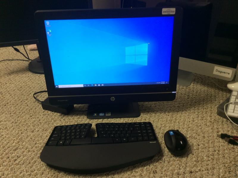 Two HP Compaq PRO 4300 All-in-One Desktop Computer - Windows 10