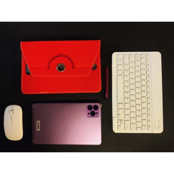 Bundles- Tablet Keyboard Mouse Rotating Case Earbuds Stylus Pen