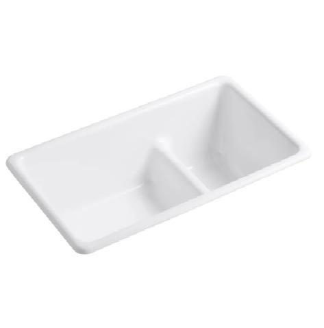 Kohler K-6625-0 Cast Iron Kitchen Sink - MSRP $961