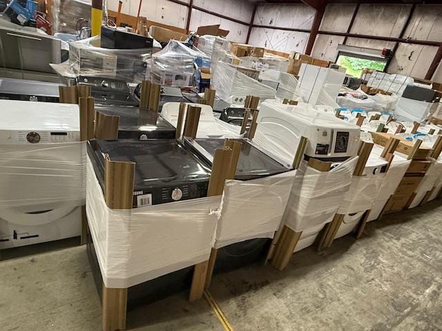 Truckload of Washers, Dryers, Dishwashers, and Ranges.