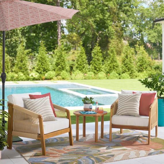 Pinecrest Patio Conversation Set, Aurelis LED Chandelier, Craftsman Rolling Tool Cabinet - MSRP $2,065