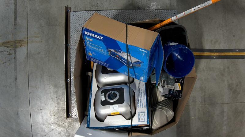 Kobalt 24V Lithium 2Ah Battery, CRAFTSMAN 24inLx41.25inH Red Woodwork Bench, EGO POWER+ Leaf Blower - MSRP $3,380