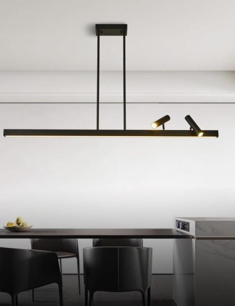Home Improvement - Linear LED Chandelier Black Pendant Lights, VariFlo Top Multi Port Valve - MSRP $2,862