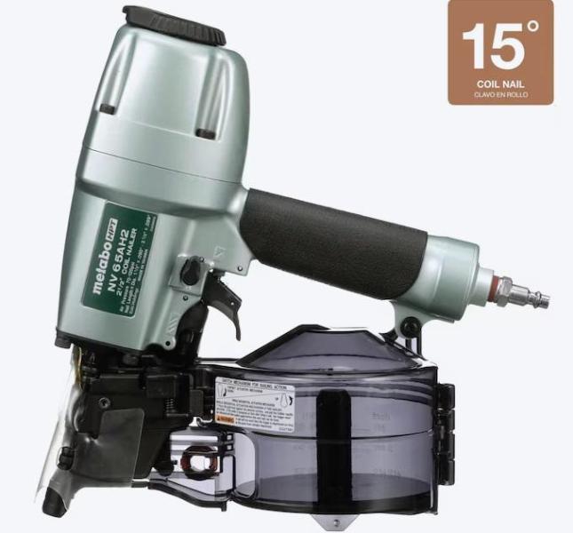 Metabo HPT 2-1/2in 15-Degree Pneumatic Siding Nailer, Utilitech 36in 120V High Velocity Industrial Fan - MSRP $2,789
