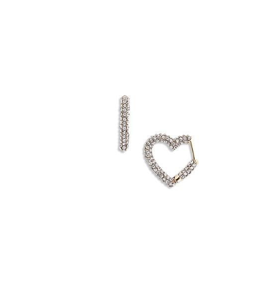Jewelry - BaubleBar Velma Heart Earrings, Argentino Vivo Silver Milano Sterling Hoop Earrings - Original MSRP $1,402