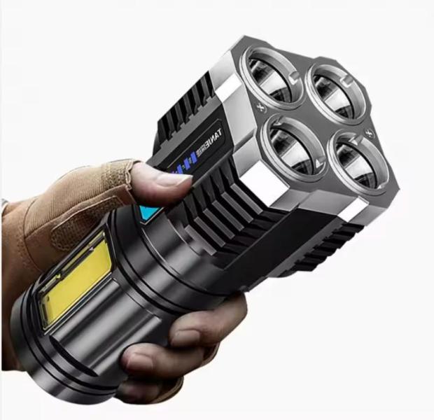 New Bulk Lot of 150 Spotlight Four Eye Tactical Flashlights $7500
