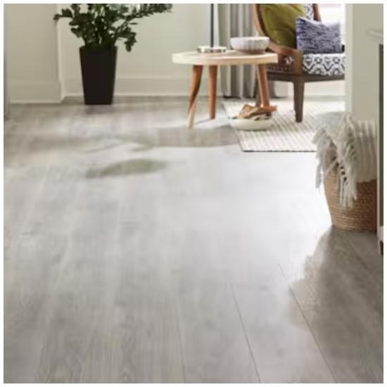 Flooring & Rugs - TrafficMaster Silverton Oak Laminate Wood Flooring - Est Retail $1,125- 1plt