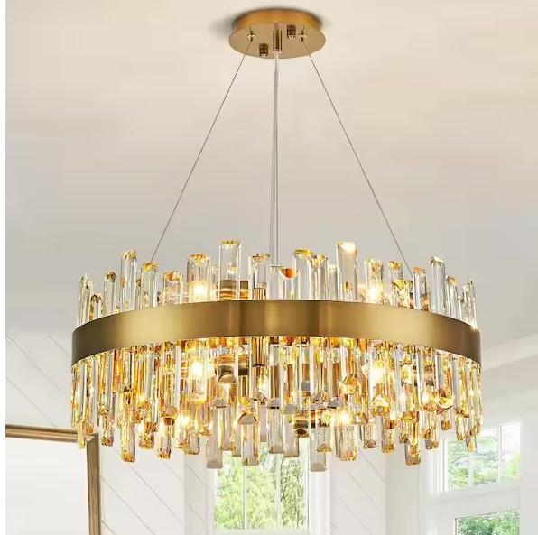 Lighting & Electrical - FANNEHONNE 24in 10-Light Chandelier, VEVOR, EDISLIVE, StorkCraft, HDC, AHLO - Est Retail $2,379