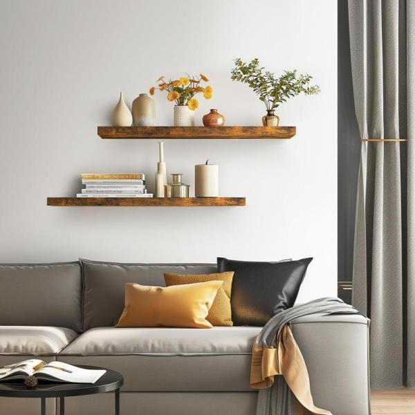 BAYKA Floating Shelves for Wall 36" Wall Mounted Rustic - MSRP $80