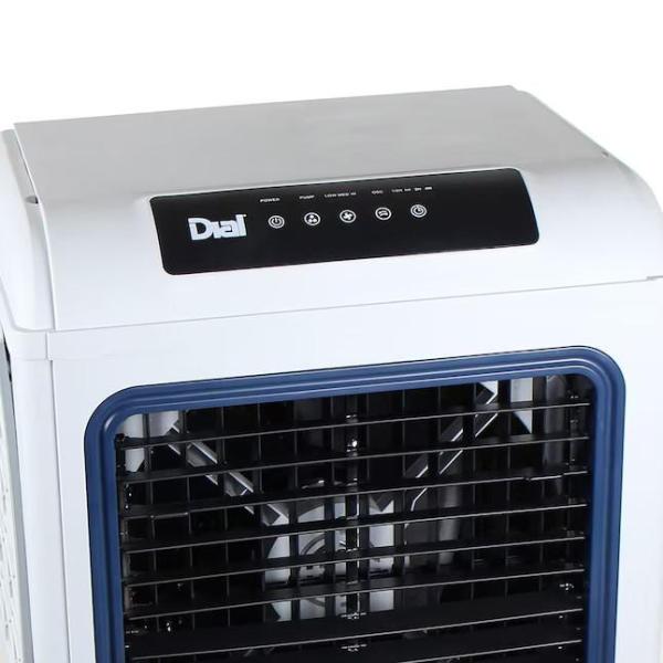 Dial Manufacturing Portable Evaporative Cooler, Kobalt Push Mower, 24-volt Cordless Battery String Trimmer- MSRP $3,058