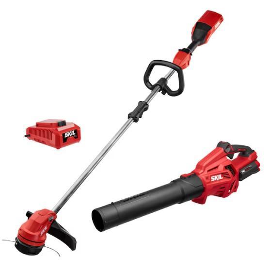 Skil 40v Blower/Trimmer Combo, Craftsman Gas Chainsaw, Dayton 52" Ceiling Fan - MSRP $3,117