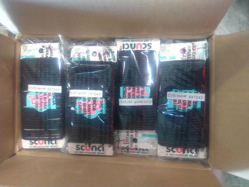 Health & Beauty - Scunci No Damage Black Hair Ties Large 32ct - MSRP $17,424
