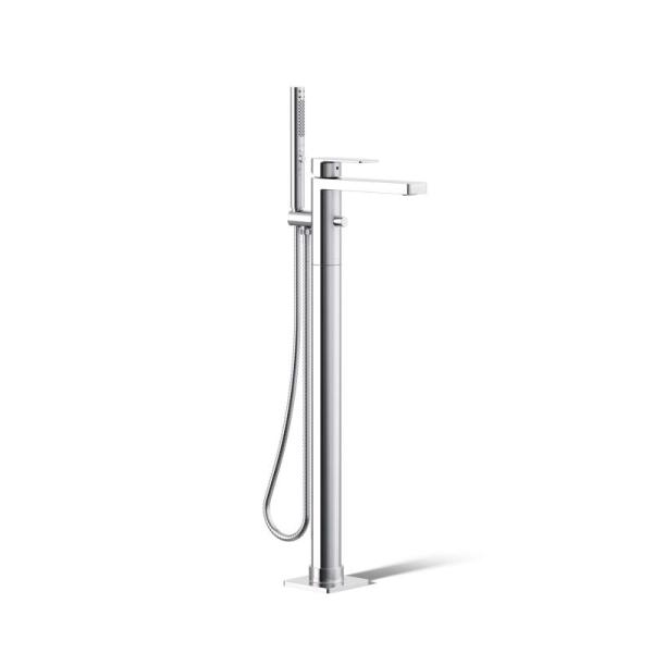 Kohler T23492-4-CP Parallel Floor-mount bath filler - MSRP $1,547