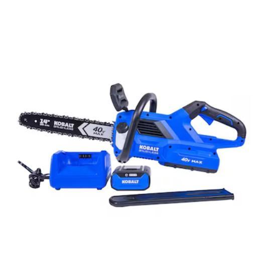 Kobalt 14" 40V Chainsaw, Yuma Vanity Light, Orbit Traveling Tractor Sprinkler - MSRP $2,859