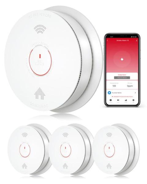 Home Improvement - SITERWELL Smart Smoke and Carbon Monoxide Detector, Safiyya Peel and Stick Wallpaper - MSRP $11,215