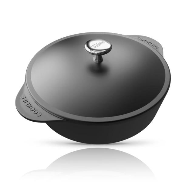 Home - COOKLIFE 12 Inch Lightweight Pre-Seasoned Cast Iron Skillet, Microwave Splatter Cover Vented - MSRP $15,757