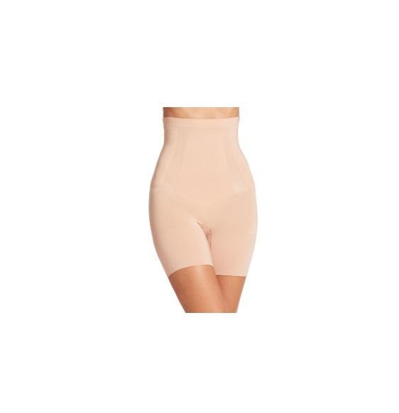 Apparel - SPANX OnCore High-Waisted Mid-Thigh Short Compression, Frame Long Sleeve, Free People - Original MSRP $3,176