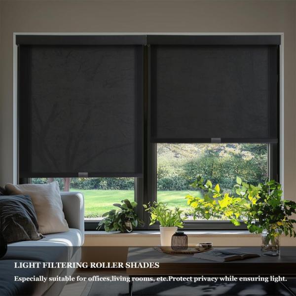 AOSKY Light Filtering Roller Shades Cordless Blinds for - MSRP $65