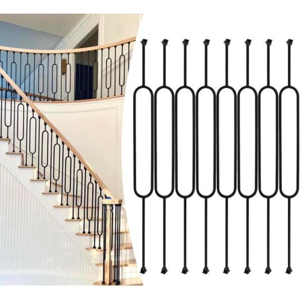 Sidasu 8-Pack Wrought Balusters for Staircase Interior - MSRP $79