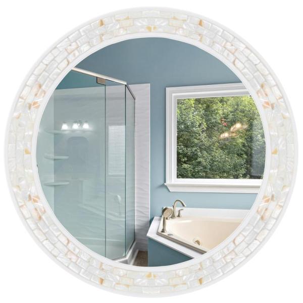 Home - Outdoor Artificial Flowers Topiary Trees, Printer Stand, Round Wall Mirror, Laundry Hamper - MSRP $1,442