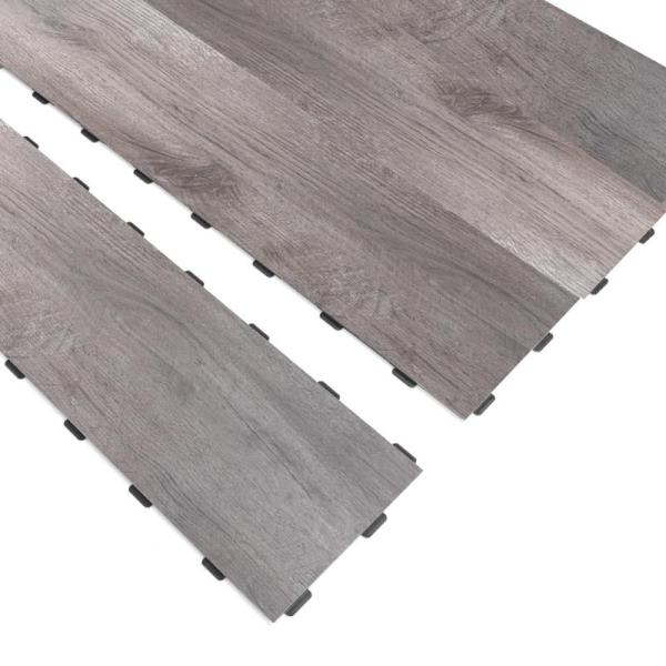 Art3d Interlocking Luxury Vinyl Flooring Tile Wood Floor - MSRP $89