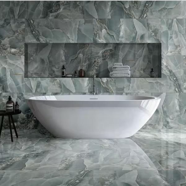 Flooring & Rugs - Porcelain Floor & Wall Tile - Est Retail $1,095- 3plts