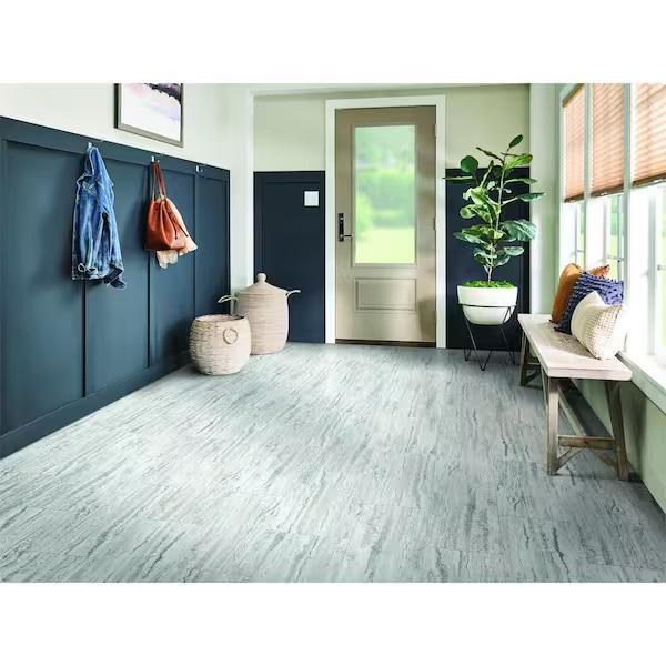 Flooring & Rugs - Vinyl Tile Flooring, Floating Shelf, Laminate Wood Flooring - Est Retail $1,222- 2plts