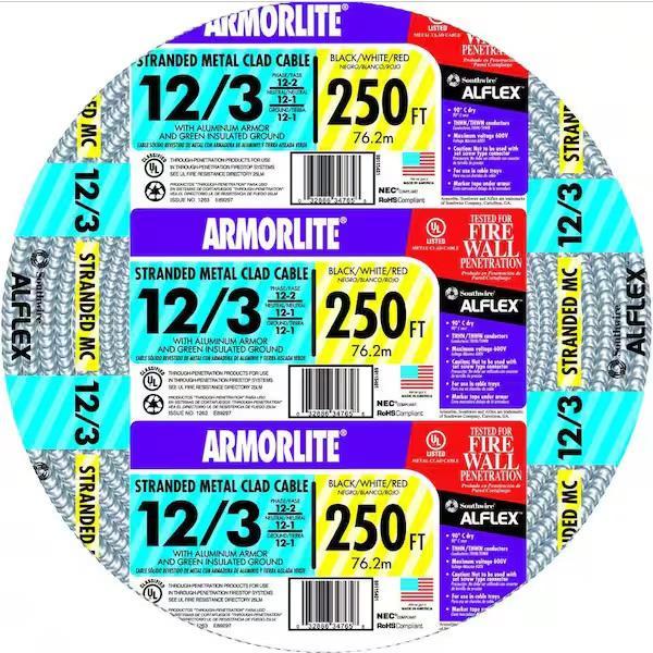 Lighting & Electrical - Southwire, Hampton Bay, Cerrowire, Ridgid, Artika - Est Retail $6,701- 1plt