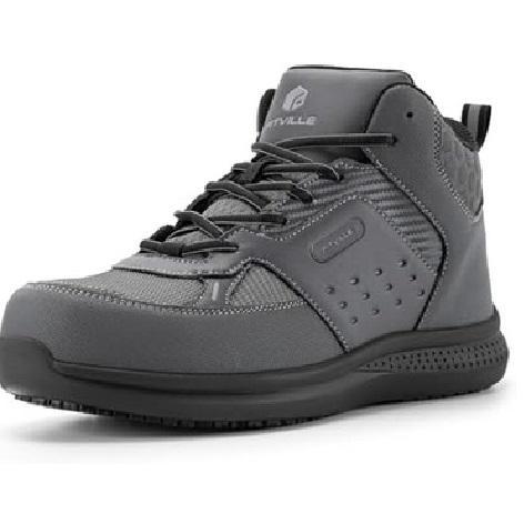 Shoes - Wide Work Boots for Men, Black Open Toe Beaded Sandals, Jelly Mesh Ballet Flats - MSRP $6,359
