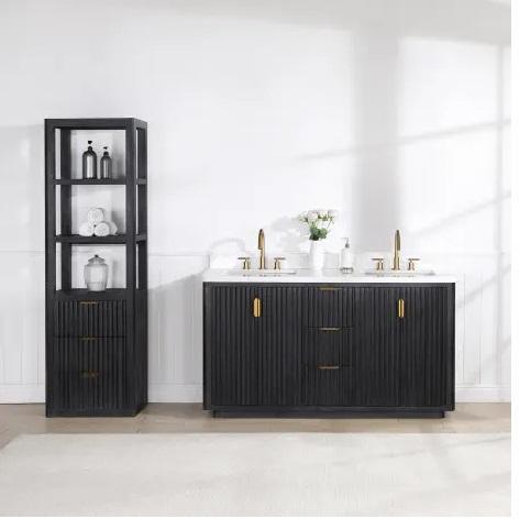 Miseno MV-LW-NM-704160M-FB Double Basin Vanity Set - MSRP $1,411