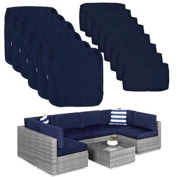 Lawn and Garden - ClawsCover 14Pack Outdoor Patio Seat, Reallnaive 8 Pcs Solar Cover Holder - MSRP $4,992