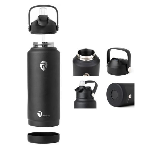 Kitchen - Jdztc 40 oz Porcelain Soup Bowls, Rosflask 32oz Stainless Steel Water Bottle - MSRP $4,877