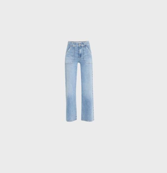 Apparel - FRAME Modern Pocket Jeans, The Hang High Rise Ankle Straight Jeans, Wit & Wisdom - Original MSRP $2,002