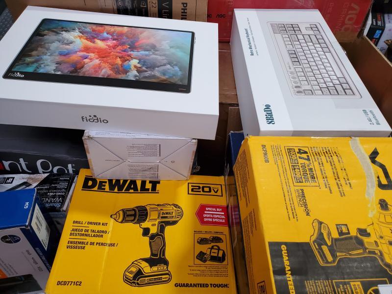 Unmanifested Pallet over 60 items of Househol Electronics MSRP $14,596
