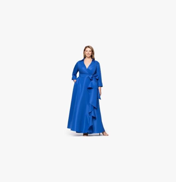 Apparel - Betsy & Adam Plus Belted Ruffle Front Ball Gown, Lucky Brand, Free People, SKIMS - Original MSRP $2,109