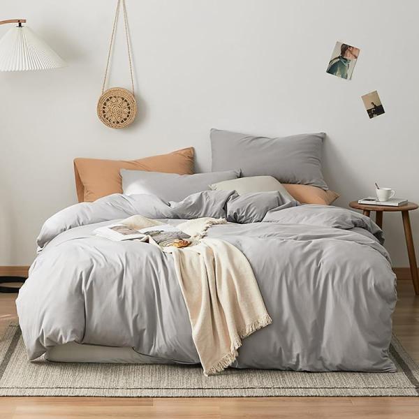 Luxlovery Silver Grey Full Size Comforter Set - MSRP $75