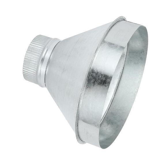 PATIKIL 10in - 4in Duct Reducer Galvanized Steel - MSRP $31