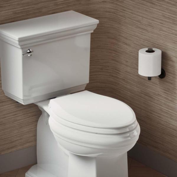 KOHLER 4636-RL-0 Cachet ReadyLatch Elongated Toilet Seat - MSRP $37