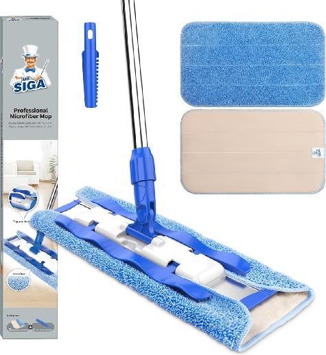 Home - MR.SIGA Professional Microfiber Mop, Hongkee 18x24 Frame Set - MSRP $1,288