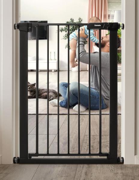 BABELIO 36" Tall Narrow Baby Gate 26-28.5" Auto-Close - MSRP $59