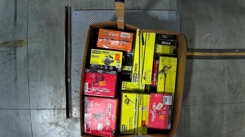 Tools - Ryobi, Milwaukee, Pacroban, Ridgid, Empire - Est Retail $6,526