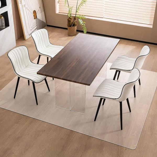 Vicwe Area Mat Hard Floor 4.75'7' Clear Area Rug - MSRP $62