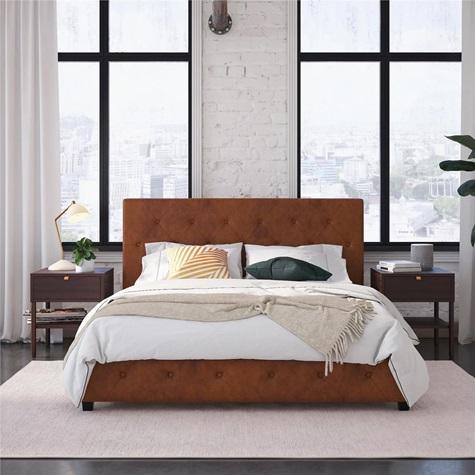 Furniture - DHP Dakota Upholstered Platform Beds - MSRP $1,213